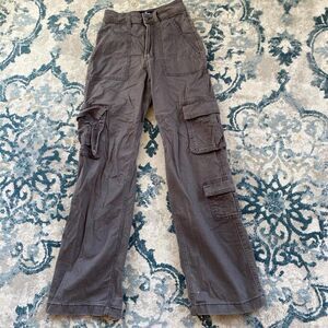 Hollister-co Women's Grey and Brown Trousers